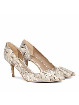 Saint G - Beige Animal Print Leather Pumps
