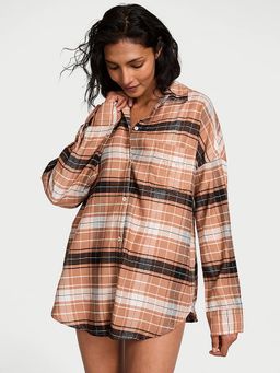 Victoria's Secret - Women Multi-Color Checks Sleepshirt