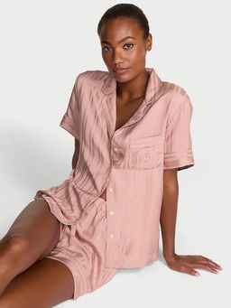 Victoria's Secret - Women Pink Textured Top & Short