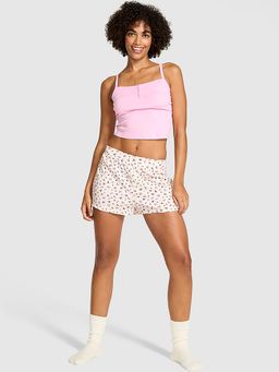 Victoria's Secret - Women White Floral Shorts