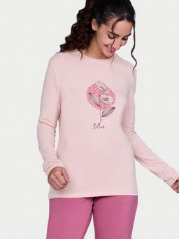 Enamor - Women Pink Graphic T-Shirt