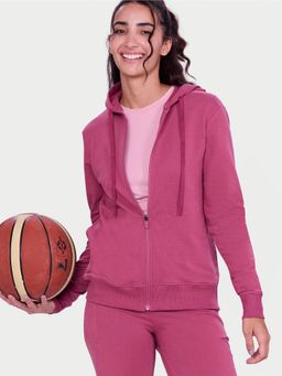 Enamor - Women Pink Relaxed Hoodie