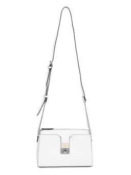 Guess - HARRIS CROSSBODY TOP ZIP White Handbag