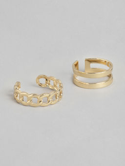 Twenty Dresses by Nykaa Fashion - Linked To Style Ring Set (Set of 3)