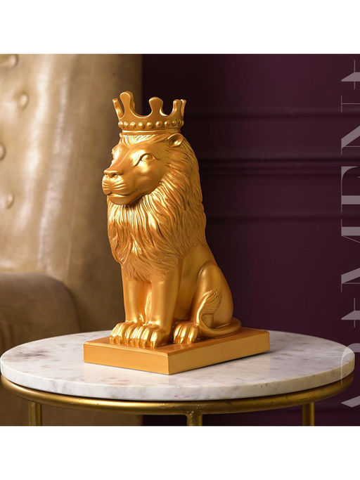 The Artment Nordic Minimalist Regal Lion- Gold