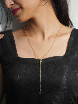 Niscka - Moon Star Gold Necklace Chain
