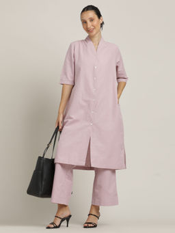 Saltpetre - Women Lavender Drapey Solid Co-Ord (Set of 2)