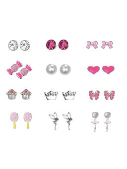 Arendelle - Multi-Color Solid Earrings (Pack of 12)