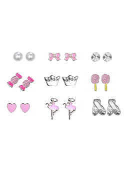Arendelle - Multi-Color Solid Earrings (Pack of 9)