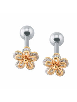 Arendelle - Rose Gold Embellished Pair of Earrings