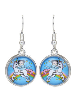 Arendelle - Silver Printed Pair of Earrings