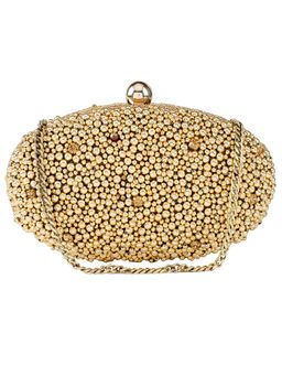 Tarini Nirula - Gold Pearl Magic Clutches