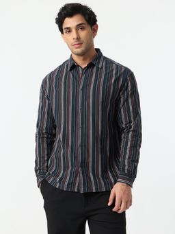 The Souled Store - Multi-Color Stripes Collar Neck Shirt
