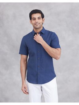 Fabindia - Blue Printed Cotton Shirt