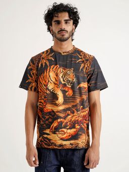 CLAZZEY - Black Predators Printed Tee