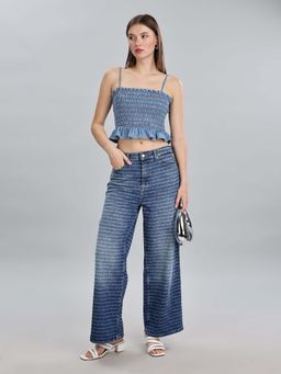 Tommy Hilfiger - Blue Solid Slim Fit Top