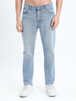 SHOWOFFFF - Men Blue Straight Fit Jeans