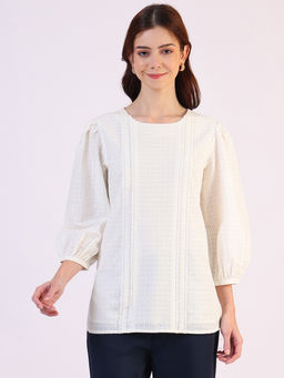 W - Solid Straight Pure Cotton Top