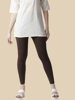 De Moza - Ladies Leggings Solid Viscose Brown