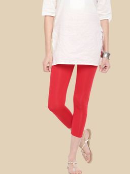 De Moza - Ladies Leggings Solid Viscose Red