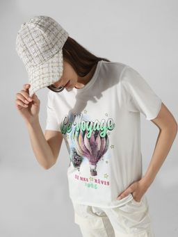 ONLY - Printed White T-Shirt