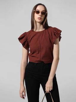 ONLY - Flutter Sleeved Schiffli Top