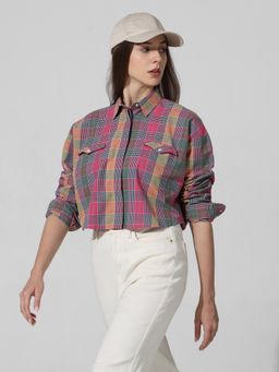 ONLY - Textured Checked Shirt