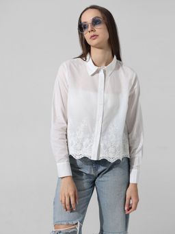 ONLY - Lace White Shirt