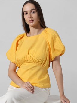 ONLY - Puff Sleeved Textured Top