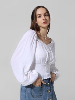 ONLY - Cropped V Neck Top