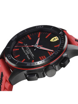 Scuderia Ferrari - Black Dial Round Analog Watch-0830376