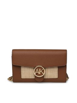Anne Klein - Maroon Ak Logo Solid Sling Bag