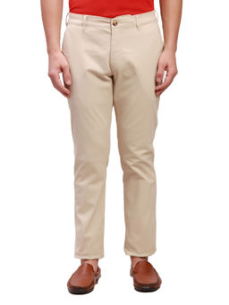 ColorPlus - Super Slim Fit Solid Medium Fawn Trouser