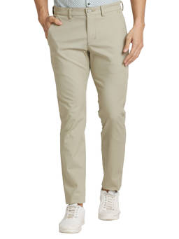 Park Avenue - Super Slim Fit Woven Design Green Trouser