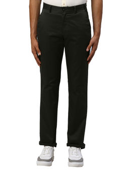 Park Avenue - Super Slim Fit Solid Green Trouser