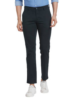 Raymond - Slim Fit Solid Green Trouser