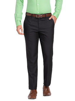 Raymond - Slim Fit Solid Brown Trouser