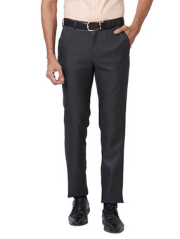 Raymond - Slim Fit Checkered Grey Trouser