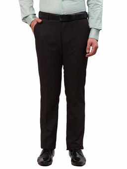 Raymond - Slim Fit Solid Brown Trouser