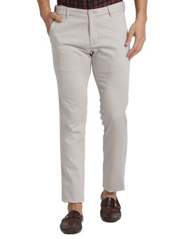 Parx - Tapered Fit Solid Medium Grey Trouser