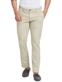 Parx - Tapered Fit Solid Medium Green Trouser