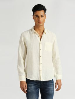 Pepe Jeans - Off White Kingsman Solid Linen Shirt