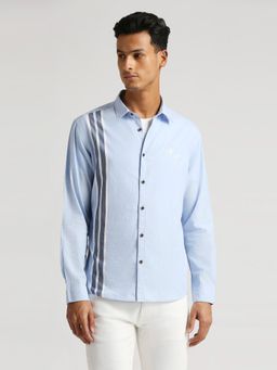 Pepe Jeans - Blue Gabriel Twill Placement Stripes Shirt