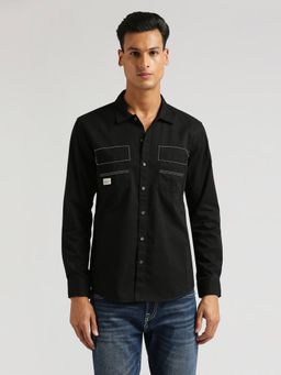 Pepe Jeans - Black Stephen Solid Twill Shirt