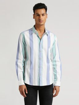 Pepe Jeans - Multi-Color Stripes Full Sleeve Shirt