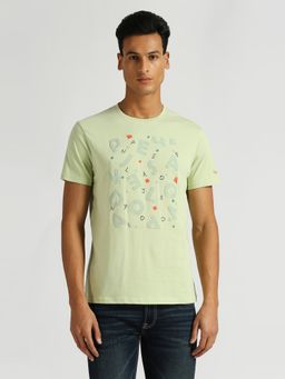 Pepe Jeans - Green Marty Typographic Printed T-Shirt