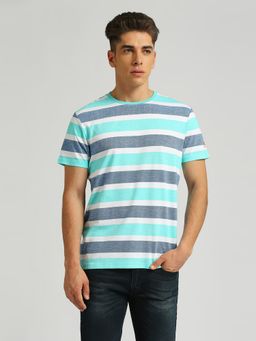 Pepe Jeans - Green Stripes Half Sleeve T-Shirt