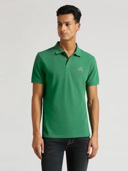 Pepe Jeans - Green Ryley Back Graphic Printed Trendy Polo T-Shirt