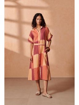 ROHO - Women's Multi-Colour Stella Dress with Belt