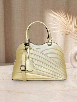 ESBEDA - Gold Color Emerald Wave Handbag for Women (M)